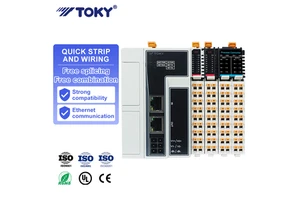 TOKY PLC IO Module 16/32 I/O Modbus RTU RS485 DC 24V Digital Input Output Industrial Control CE