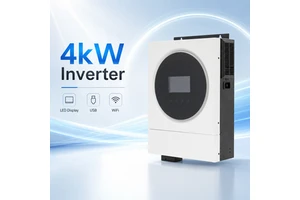 4kW Hybrid Solar Power Inverter EU Stock Dual Output MPPT Pure Sine Wave for Home off Grid Energy Storage Backup Supply Use