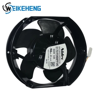 For D1751P24B8PP340 Industrial DC 24V Cooling Fan Ball Bearing Variable Frequency Drive 3000 RPM Aluminum Alloy Construction