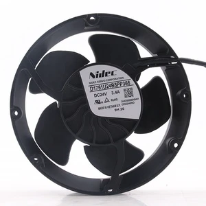Original Japan Nidec 12V 48V DC24V 3.4A EC AC 17CM 17251 172X172X51MM 4-wire High air Volume Inverter D1751U24B8PP366 CoolingFan