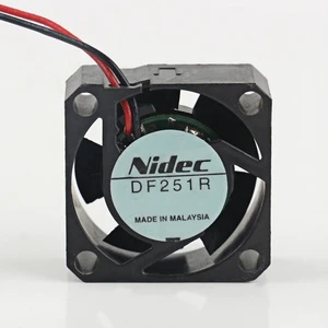 Original Nidec 5V 24V 48V DC 12V AC EC 2510 25X25X10MM 2.5CM Two-wire Mini Hard Disk Drive Hydraulic Bearing DF251R Cooling Fan