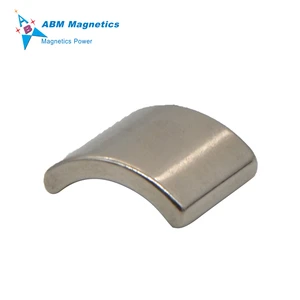 High Performance BLDC Motor Arc NdFeB Magnet N52 Gold Coated Neodymium Permanent Magnet