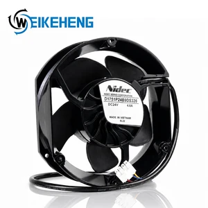 D1751P24B9DS326 24V DC 4.6A 17251 BLDC Motor Industrial Server Inverter Axial Flow Fan Cooling Fan High Performance Radiator Fan