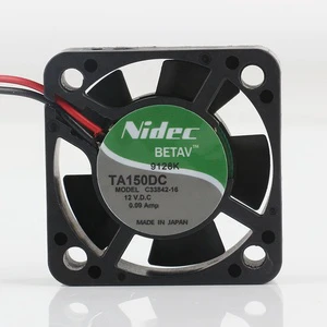 Nidec 24V 48V DC 12V 0.09A AC EC 4010 40X40X10MM 4CM Quiet Double Ball Bearing CPU Chassis Computer 2-wire C33842-16 Cooling Fan