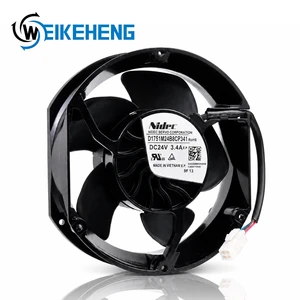 Nidec D1751M24B8CP341 24V 3.4A DC ACS880 Brushless BLDC Motor Industrial Server Inverter Axial Flow Fan Cooling Fan High Airflow