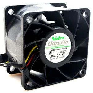 NIDEC V60E12BS1A7-09A032 DC12V 2.45A 60*60*38MM 6CM Original Brand-new Server Chassis Cooling Fan