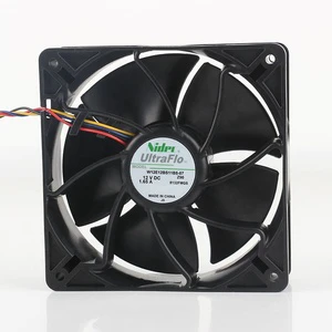 Nidec 5V 24V 48V DC 12V 1.65A AC EC 12038 120X120X38MM 12CM Chassis PWM Temperature Control 4-wire W12E12BS11B5-07 Cooling Fan