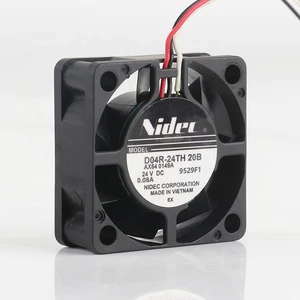 Original Nidec 5V 12V 48V DC 24V 0.08A AC EC 4015 40X40X15MM 4CM Motherboard 3-wire Hydraulic Bearing D04R-24TH 20B Cooling Fan