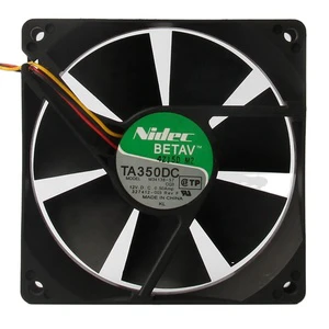 New Nidec 24V 48V DC12V 0.50A EC AC 90X90X25mm 9CM 9025 Double Ball Exhaust Industrial Centrifugal TA350DC M34138-57 Cooling Fan