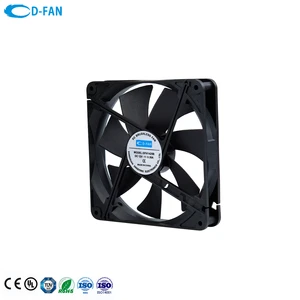 D-FAN High Quality 140mm DC for Nidec Axial Fan 12V 1800rpm Plastic Blade Flow Dryer and Freezer Cooler OEM Supported