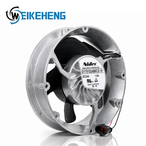 17251mm D17S15S24B6CZ-16 24V DC BLDC Motor Industrial Server Inverter Axial Flow Fan Cooling Fan High Performance Radiator Fan