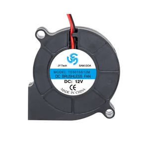 5V 50x50x15mm 12V Brushless Duct Axial Fan OEM ODM Waterproof Large Air Flow Cooling Electric for Air Purification & 3D Printer