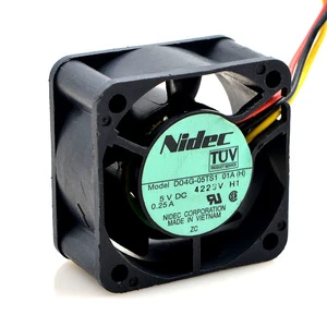 New Japanese Nidec Fan D04G-05TS1 01A DC05V 0.25A 40*40*20MM 4CM Suitable for Frequency Converter Heat Dissipation