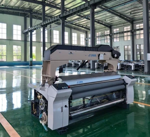 Qingdao HURUI 190cm HJW822 CAM NIUPAI NPW410 Water Jet Loom SANHE/XINLIAO Double Nozzle Feeder Fabric Weaving Machine