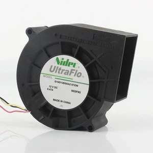 Nidec 5V 24V 48V DC 12V 0.47A AC EC 9733 97X97X33MM 9.7CM PWM Turbo Centrifugal Blower Three-wire G10D12BS8AZ-57Z99 Cooling Fan