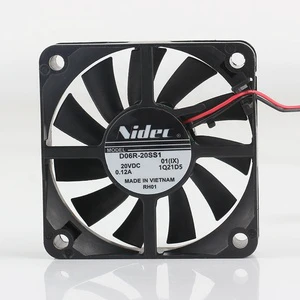 Genuine Product Nidec 5V 12V 24V 48V DC 20V 0.12A AC EC 6015 60X60X15MM 6CM Ultra-thin Inverter 2-wire D06R-24SS1 Cooling Fan