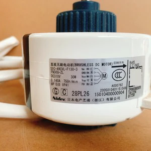 Nidec Brushless Dc Motor S1C-49CVL-F130-3 30W 750rpm For Air Conditioner Fan 130mm Frame