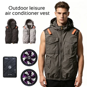 Japanese-style Customize Air-conditioned Clothing Labor protection Tools Outdoor Multiple Pockets 30V Nidec Motor Fan Vest