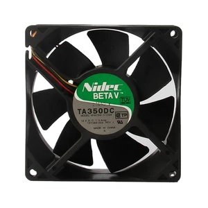 Nidec 24V 48V DC12v 1.0A EC AC 90x90x38mm 9CM 9038 3-wire Server Double Ball Bearing Axial Flow TA350DC M34789-57CQ4 Cooling Fan