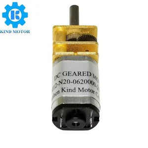Micro Dc N10 N20 Gear Motor OEM High Speed 12mm 10rpm 1200rpm Brush Dc Electric Motor with Reduction Gear