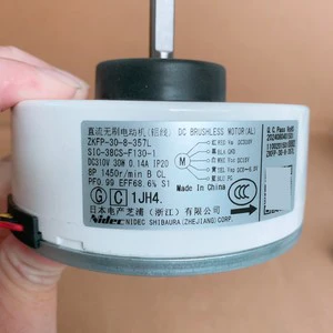 Nidec Shibaura Dc Brushless Motor Zkfp-30-8-357l For Air Conditioner Internal Use