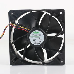 Nidec 5V 24V 48V DC12V 1.85A AC EC 12038 120X120X38MM 12CM with Temperature Control Violent Four-wire V12E12BS1B5-07 Cooling Fan