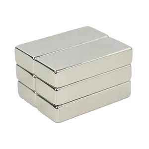 Custom High-Performance Ni-Plated Block Neodymium Magnets (NdFeB Grade) for Wind Turbine Generators Permanent Synchronous Motors