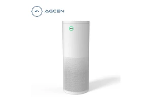 For Electric Metal Air Purifier with True HEPA & Activated Carbon Filters Remote Control WiFi Enabled