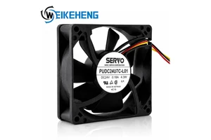 Original Nidec Servo 24V DC 92mm 9225 Axial Fan PUDC24U7C-L01 0.18A 4.3W Ball Bearing Industrial Ventilation Sever Inverter Fan