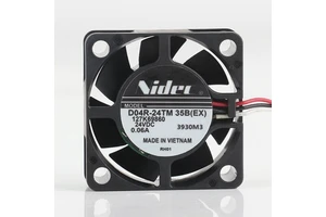 New Nidec 5V 12V 48V DC 24V 0.06A AC EC 4015 40X40X15MM 4CM Silent Chassis Printer Inverter Three Wire D04R-24TM 35B Cooling Fan