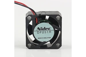 Original Nidec 5V 24V 48V DC 12V AC EC 2510 25X25X10MM 2.5CM Two-wire Mini Hard Disk Drive Hydraulic Bearing DF251R Cooling Fan