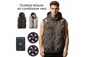 Japanese-style Customize Air-conditioned Clothing Labor protection Tools Outdoor Multiple Pockets 30V Nidec Motor Fan Vest