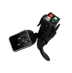 Industrial Power Extension Cord with Switch, 3-Prong Plug, IEC C13 Connector for Machinery & Equipment