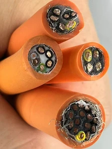 High Flexible Drag Chain Cable & Reel Cable, PUR/PVC Sheath Shielded Wire For Robot, Crane, Mobile Automation Equipment