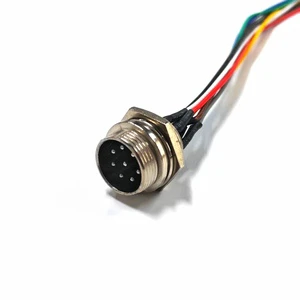 8 PIN GX16 Panel Mount Aviation Plug Male Dc Power Cord 20 Awg Aviation Connector Extension Cord for Automotive Equipment