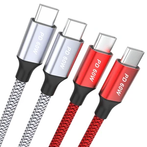 Customized 3A Fast Charging Type C USB Cable Braid Shielding Customized USB Cables Commonly Used Accessories for Mobile Phone