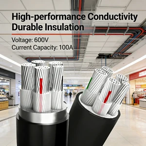 Industrial Grade Power Cable Aluminum Wire PVC Sheath Waterproof IP66 3 4 5 Core Options For Factory Electrical Supply