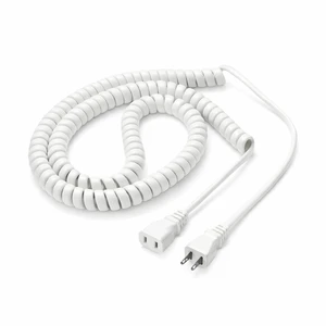 High Reliability Coiled Sewing Machine Power Supply Extension Cord For Medical Devices