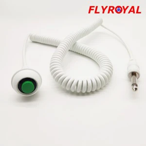 Remote Signal Trigger Assembly Coiled Push-Button Cable for Commercial Assistance Systems