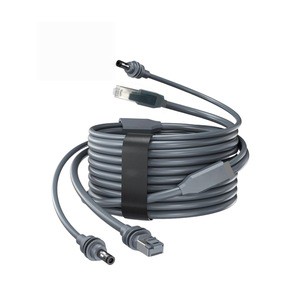 Factory Price Waterproof 2in2 Network Ethernet Cable+DC Male Power Cable Extension Wire + C to DC Converter for Starlink Mini