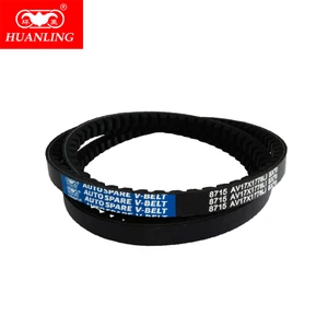 BX-78 HUANLING Black Rubber Cogged V Belt High-Toughness Industrial Power Transmission Cutting for Farm Machinery Water Pumps