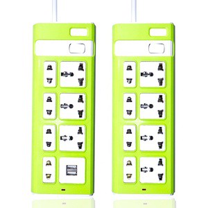 Wholesale Universal Extension Socket USB Power Strip With 7/8 AC Outlets, Extension Lead For Home And Office