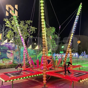 Nova Rides 4 Person LED Bungee Jumping Trampoline Indoor Outdoor Amusement Park Rides for Sale Children's Amusement Rides
