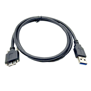 USB 3.0 Type Micro B Male Cable Industrial Camera USB3 Vision Cables Right-Angle Braid for Machine Vision Cable Assembly