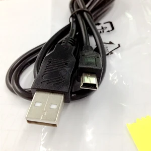 1m 1.5m Mini 5PIN USB Camera Data Cables With One Ferrite for Canon for IFC 400PCU