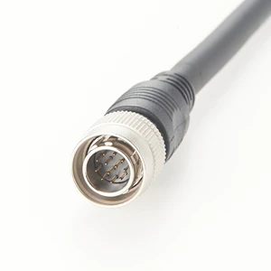 Hirose 12 Pin Male HR10A-10P-12P Industrial Camera Power I/O Trigger Flying Cable for Basler FLIR IDS Imaging Gige Camera