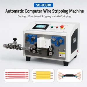 Fully Automatic Computer Wire Cutting and Stripping Machine 0.1-10mmsq Large Cable Stripper for Power Cord