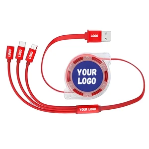 Promotional Custom Cable LOGO Printed USB Type a to C Cable Business Office Gifts USB Phone Charger Cables
