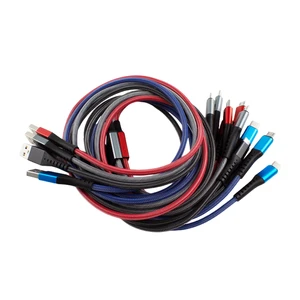 Custom Cable High Quality 3 in 1 Cable USB Phone Charging Data Cable