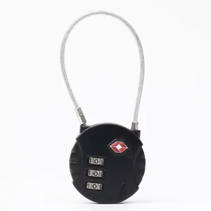 Hot Selling TSA 3-dial Travel Cable Lock For Luggage